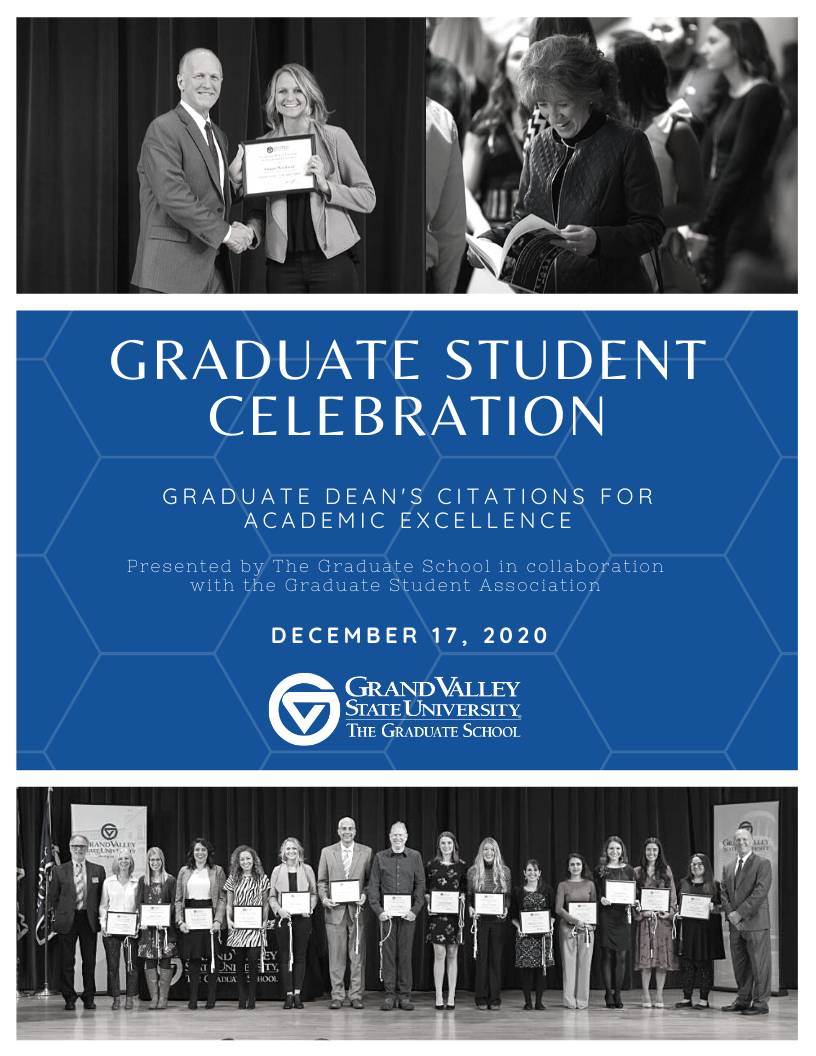 Graduate Dean's Citation Awards Fall 2020